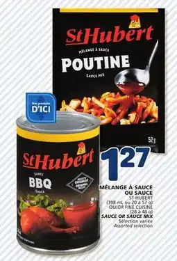 Marché Bonichoix ST-HUBERT (398 mL or 20 à 57 g) SAUCE OR FINE CUISINE (28 to 48 g) SAUCE MIX offer