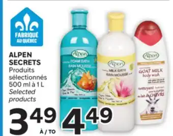 Brunet ALPEN SECRETS Produits sélectionnés offer