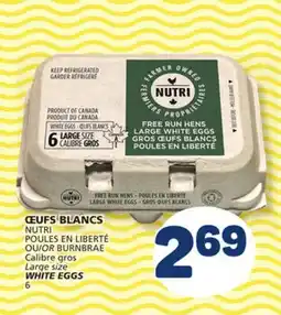 Marché Bonichoix NUTRI POULES EN LIBERTÉ OR BURNBRAE WHITE EGGS offer