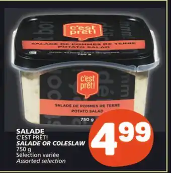 Marché Bonichoix C'EST PRÊT! SALADE OR COLESLAW offer