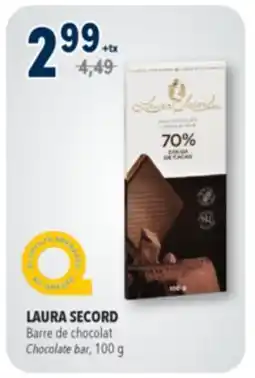 Familiprix LAURA SECORD, Chocolate bar, 100 g offer