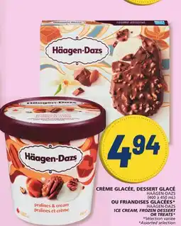 Marché Bonichoix HAÄGEN-DAZS (400 to 450 mL) ICE CREAM, FROZEN DESSERT OR TREATS offer