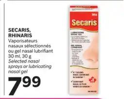 Brunet SECARIS, RHINARIS Vaporisateurs nasaux sélectionnés ou gel nasal lubrifiant offer