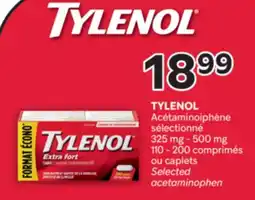 Brunet TYLENOL Acétaminoiphène sélectionné 325 mg-500 mg offer