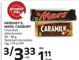 Brunet HERSHEY'S, MARS, CADBURY Chocolats sélectionnés offer