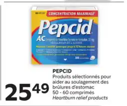 Brunet PEPCID Produits sélectionnés pour aider au soulagement des brûlures d'estomac offer