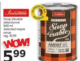 Brunet IRRESISTIBLE Sirop d'érable sélectionné offer