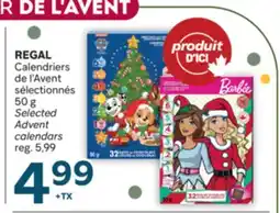 Brunet REGAL Calendriers de l'Avent sélectionnés offer
