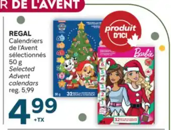 Brunet REGAL Calendriers de l'Avent sélectionnés offer