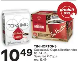Brunet TIM HORTONS Capsules K-Cups sélectionnées offer