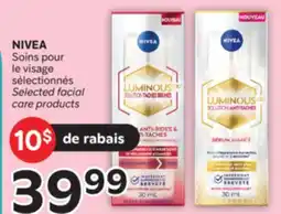Brunet NIVEA Soins pour le visage sélectionnés offer