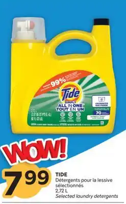 Brunet TIDE Détergents pour la lessive sélectionnés offer