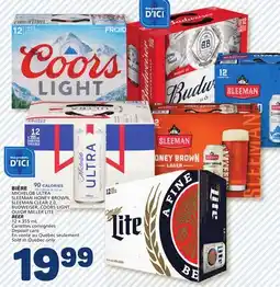 Marché Bonichoix MICHELOB ULTRA SLEEMAN HONEY BROWN SLEEMAN CLEAR 2.0, BUDWEISER, COORS LIGHT OR MILLER LITE BEER offer