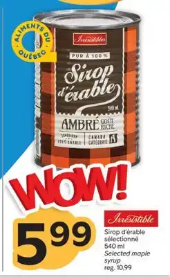 Brunet IRRESISTIBLES Sirop d'érable sélectionné offer