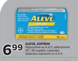 Brunet ALEVE, ASPIRIN Naproxène ou A. A. S. sélectionné offer