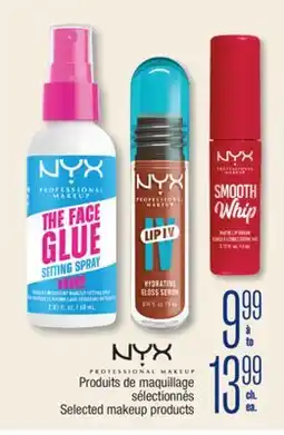 Jean Coutu NYX Selected makeup products offer