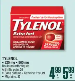 Jean Coutu TYLENOL 325 mg, 500 mg offer