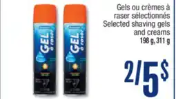Jean Coutu PERSONNELLE Selected shaving gels and creams offer