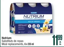 Jean Coutu PERSONNELLE Nutrium Meal replacements offer