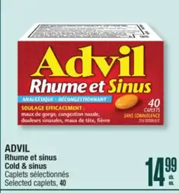 Jean Coutu ADVIL Cold & sinus offer