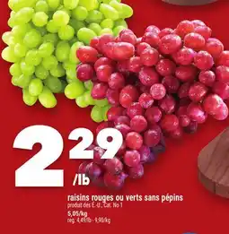 Marche Ami Raisins rouges ou verts sans pépins offer