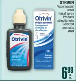 Jean Coutu OTRIVIN Nasal spray Selected products offer
