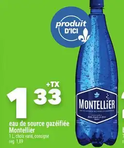 Marche Ami Eau de source gazéifiée Montellier offer