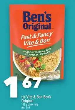 Marche Ami Riz Vite & Bon Ben's Original offer