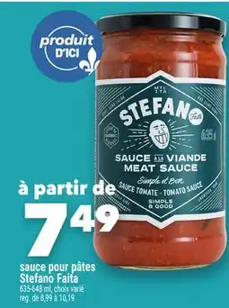 Marche Ami Sauce pour pâtes Stefano Faita offer