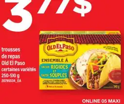 Maxi TROUSSES DE REPAS OLD EL PASO, 250-510 G offer