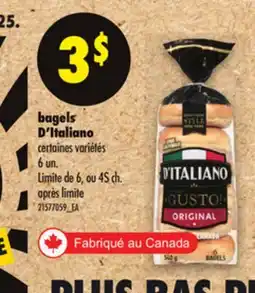 Maxi BAGELS D'ITALIANO, 6 UN offer