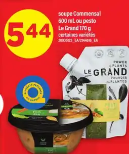 Maxi SOUPE COMMENSAL, 600 ML OU PESTO LE GRAND, 170 G offer
