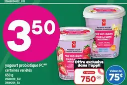 Maxi YOGOURT PROBIOTIQUE PCMD, 650 G offer