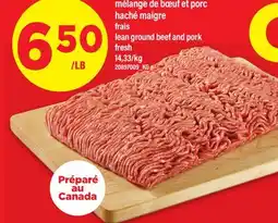 Maxi MÉLANGE DE BŒUF ET PORC HACHÉ MAIGRE FRAIS | LEAN GROUND BEEF AND PORK FRESH offer