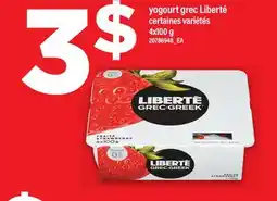 Maxi YOGOURT GREC LIBERTÉ, 4X100 G offer