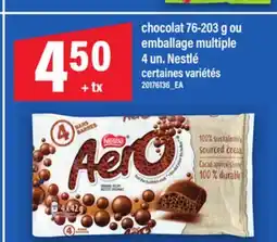 Maxi CHOCOLAT 76-203 G OU EMBALLAGE MULTIPLE, 4 UN. NESTLÉ offer