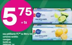 Maxi EAU PÉTILLANTE PCMD OU MENU BLEU MC offer