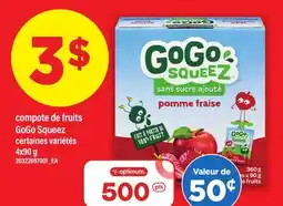 Maxi COMPOTE DE FRUITS GOGO SQUEEZ, 4x90 g offer