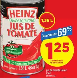 Maxi JUS DE TOMATE HEINZ, 1, 36 L offer