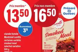 Maxi VIANDE FUMÉE MONTRÉAL LEVITTS | SMOKED MEAT, 500 G offer