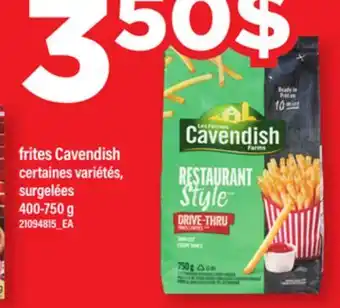 Maxi FRITES CAVENDISH, 400-750 G offer