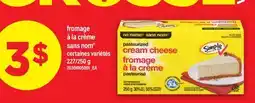 Maxi FROMAGE À LA CRÈME SANS NOM , 227/250 G offer