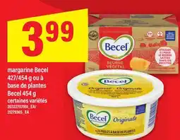 Maxi MARGARINE BECEL, 427/454 G OU À BASE DE PLANTES BECEL, 454 G offer