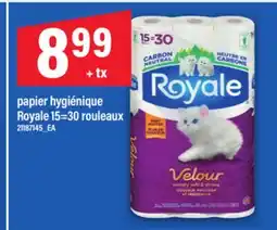 Maxi PAPIER HYGIÉNIQUE ROYALE 15=30 ROULEAUX offer