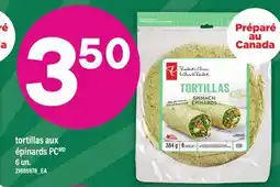 Maxi TORTILLAS AUX ÉPINARDS PC, 6 UN offer