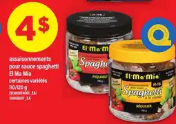 Maxi ASSAISONNEMENTS POUR SAUCE SPAGHETTI EL MA MIA, 110/120 G offer