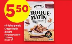Maxi CÉRÉALES GRANOLA CROQUE-MATIN JORDANS, 375-400 G offer