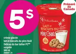 Maxi CRÈME GLACÉE LAIT ET BISCUITS DU PÈRE NOËL DÉLICES DU BAR LAITIER PC, 946 ML offer