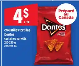 Maxi CROUSTILLES TORTILLAS DORITOS, 210-235 G offer