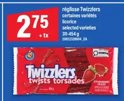 Maxi RÉGLISSE TWIZZLERS | LICORICE, 311-454 G offer